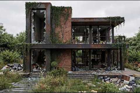 Totally Destroyed House Got Amazing Minimalist Makeover - Full Rebuilt! (ASMR)