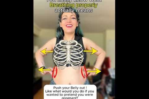 Visual Representation of Breathing Technique &amp; Support in Singing-Diaphragm,Pelvic Floor,Core..