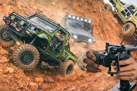 RC Crawler vs RC Cars Off-Road 4x4 | Extreme Red Dirt Trail Challenge 1/10 Scale