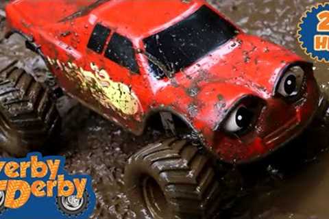 Muddy Marvels | Dirty RC Cars Roll in Mud | Full Episodes | Zerby Derby