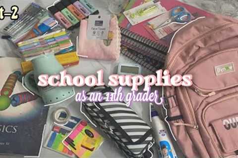 School supplies as an 11th PCB student 📚part 2 || buying book for class 11th