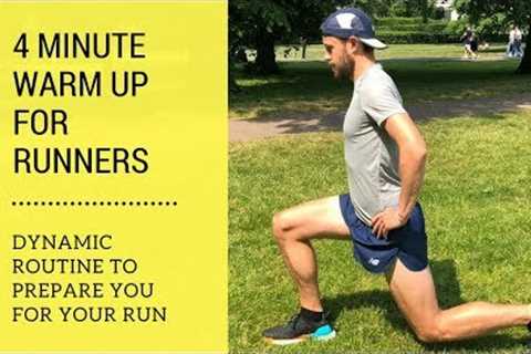 Runners Warm Up Routine - Quick and Easy - 4 minutes - Dynamic Stretches for Runners