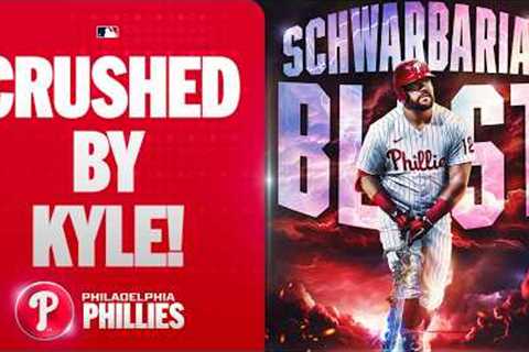 Kyle Schwarber CRUSHES his first homer of 2026!💥(Two-run homer for the Phillies!)