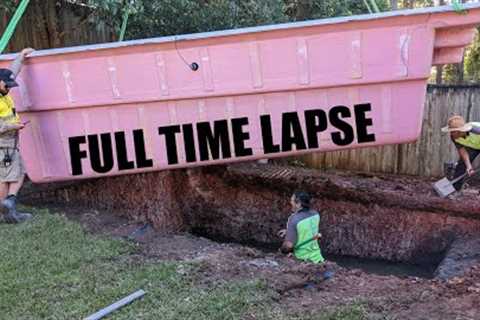 Timelapse of Pool Installation in Brisbane Australia