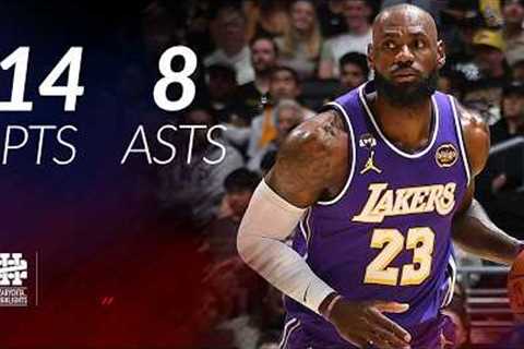 LeBron James 14 pts 8 asts vs Nets 25/26 season
