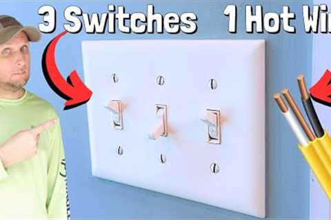 How Do They Wire Up Multiple Switches With Just 1 Hot Wire!? What Many Don't Know!