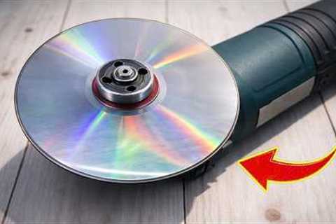 Why is it not Patented? Insert a Compact Disc into the Angle Grinder and be Amazed!
