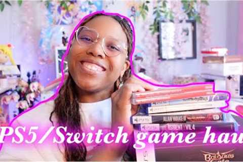 ps5/switch game haul + my holy grail collector item