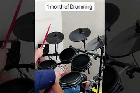 1 DAY OF DRUMMING Vs 10 YEARS OF DRUMMING!!😃😎🤘🔥 #shorts #drummer #music  #drumming