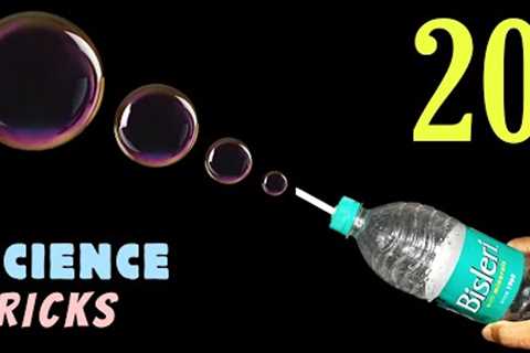 20 AMAZING SCIENCE EXPERIMENTS Compilation At Home