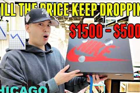 PRICES ARE CRASHING 📉📉 $1500 TO $500 SNEAKER SHOPPING IN CHICAGO
