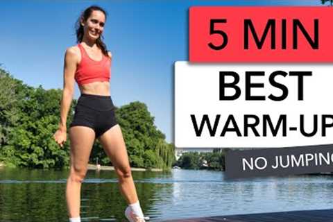 BEST WARM UP BEFORE RUNNING - NO JUMPING - 6 MOVEMENTS TO FEEL BETTER