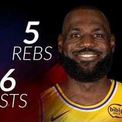 LeBron James 14 pts 5 rebs 6 asts vs Cavs 25/26 season