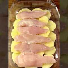 Baked Chicken Potatoes! Easy Recipe #shorts