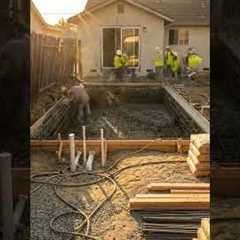 Backyard Transformation | Modern Luxury Pool + Landscape | Golden Hour  #ai #viralvideo #automobile