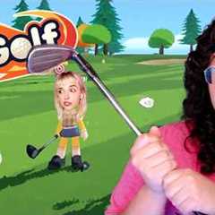 golfing with my friends and it's just a NORMAL game of GOLF! 😊