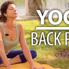 Yoga For Back Pain - 25 Minute Back & Neck Stretch. Beginners Yoga Flow
