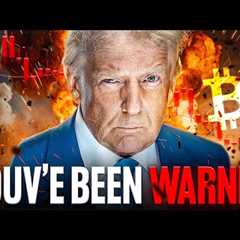 Bitcoin Dumps as Trump Talks WAR (Watch This)