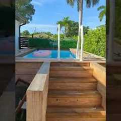 Modern Aboveground Pool Build