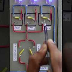 Master switch wiring with two way switch (DPDT) demonstration #shorts #diy #wiring #trending