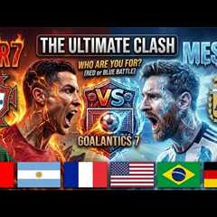 RED or BLUE Battle: Ronaldo, Neymar Vs Messi, Mbappe GLOBAL DUEL ⚽🔥❄️🇺🇸🇩🇪🇧🇷🇫🇷🇬🇧