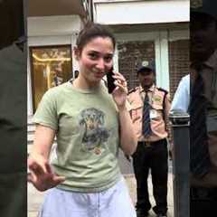 Actress Tamannaah Bhatia Spotted At Juhu