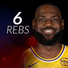 LeBron James 13 pts 6 rebs vs Thunder 25/26 season