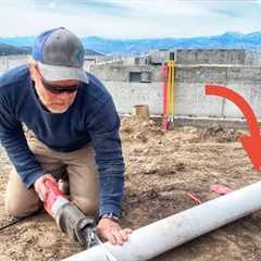 Installing a Septic Line to a New House: Mountain Home Build #15