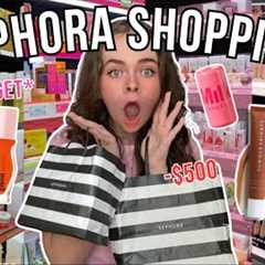 NO BUDGET SEPHORA SHOPPING SPREE! *haul and vlog*