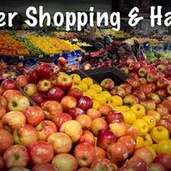ASMR Shop with me! (No talking) Kroger grocery store shopping & haul! Beautiful food and..