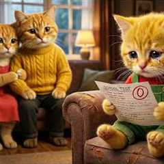 Ginger Kitten Gets a Low Score – Mama Cat Takes Him Out for a Surprise Gift! 🎁🐱