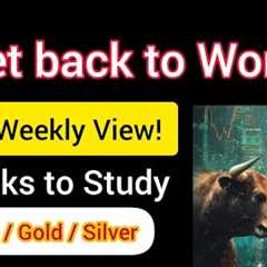 Nifty Weekly View 🔥 3 Stocks to Focus | Gold / Silver / Crude Charts study