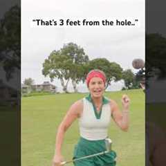 Alexis Golf Shot from IMPOSSIBLE Angle.. 😳