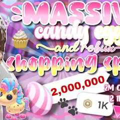 *HUGE* SUGARFEST Adopt Me SHOPPING SPREE!🧁🛍️[2million candy eggs & 1K+ robux!] 🤭🍭