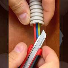 Excellent method of connecting PVC pipes for electrical wiring #diy #tips #electrician