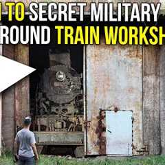 Exploring a secret military underground train workshop | ABANDONED