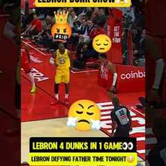 LeBron DUNKING all over The Rockets😤