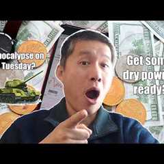 Bitcoin Price Watch! Crypto Apocalypse coming Tuesday? President Trump gives a warning.