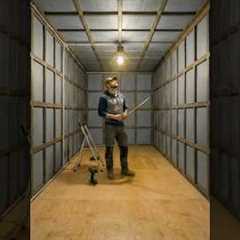 I built a secret room under the front door #shippingcontainer #interiordesign #timelapse #bunker