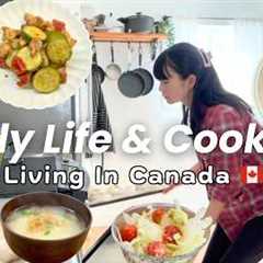 Living in Canada 🇨🇦 | Grocery shopping, cozy home cooking | Cooking Japanese Food in Canada