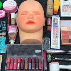 Satisfying ASMR Makeup Unboxing 💄 Mannequin Face Transformation in 4:04 Minutes