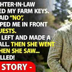 At My Son’s Wedding, My Daughter-in-Law Demanded My Farm Keys Before All— I Said ‘Over My Dead Body’