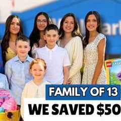 Huge Grocery Haul for Our Family of 13… Saved $500?! | Walmart + Discount Stores