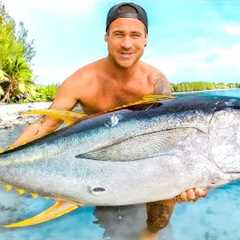Giant Tuna Catch And Cook