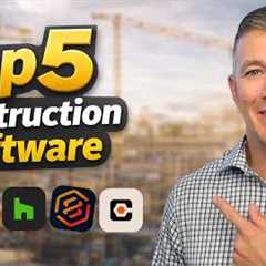 Top 5 Construction Software for 2026 (Projects, Scheduling, Estimating & More)