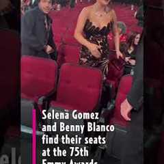 #SelenaGomez  and #BennyBlanco Find Their Seats at the 75th #EmmyAwards