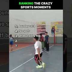 Ranking the crazy sports moments #shorts #ranking
