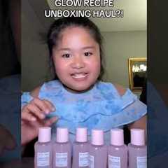 MY LITTLE SISTER UNBOXING HER FIRST EVER PR PACKAGE FROM GLOW RECIPE!? | Sean Anthony