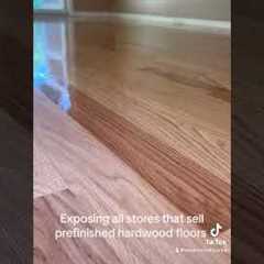 Watch before buying prefinished hardwood floors! #prefinished #hardwoodflooring #tips #tipsandtricks