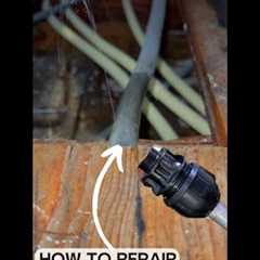 A Plumber shows how to make an emergency repair on a lead water pipe #plumbingproblems